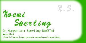 noemi sperling business card